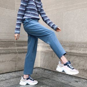 Gorgeous Vintage Blue High Rise Trousers EUC